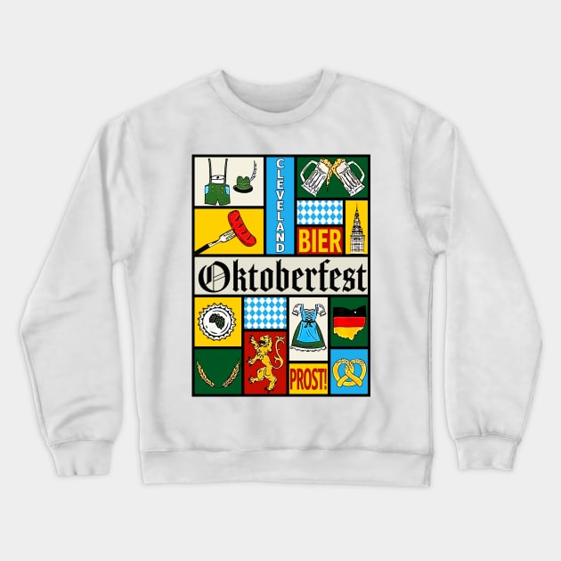 Prost! Beer Pretzel Lover Oktoberfest Festival 2023 Drinking Crewneck Sweatshirt by JennyArtist